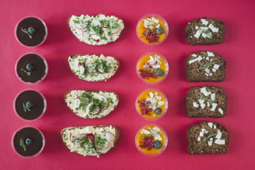 Svačina. Catering od Café Jen. Praha, Vršovice.