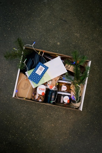 Dárkový box. Svačina – catering od Café Jen, Praha.